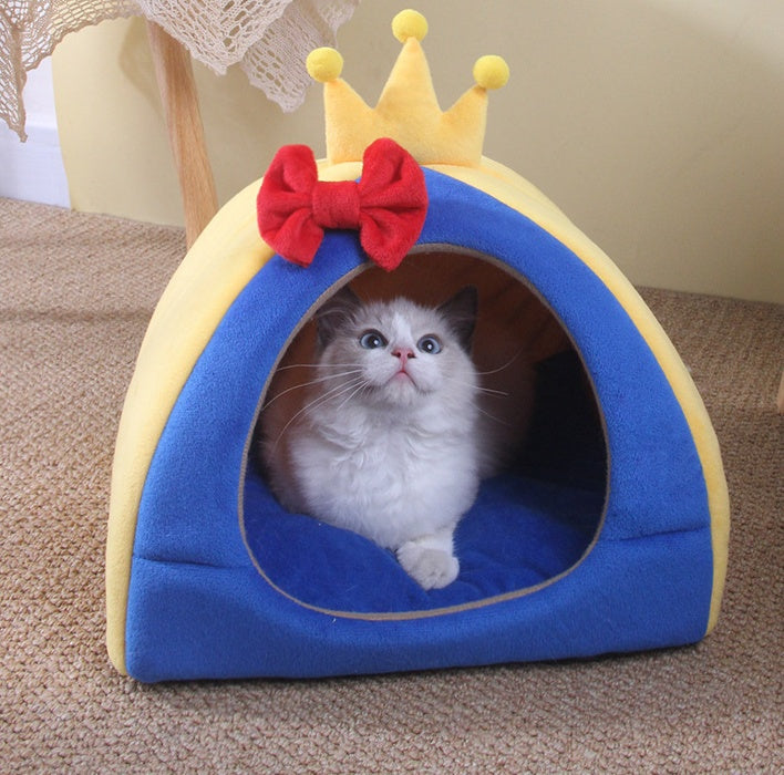 Four Seasons Universal Pet Nest Semi-Enclosed Cozy Bed